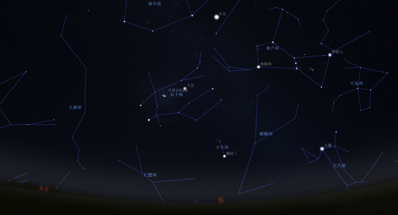 2024/9/26 火星与月球横向并排
