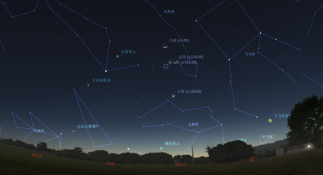 2025/2/2 金星合月