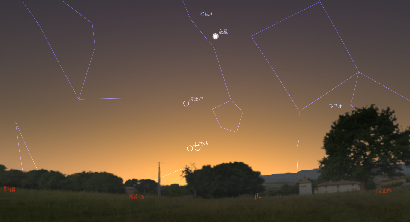 2025/2/25 水星和土星接近