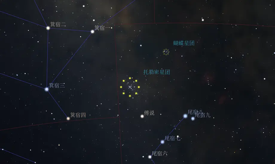 天蝎座蝴蝶星团