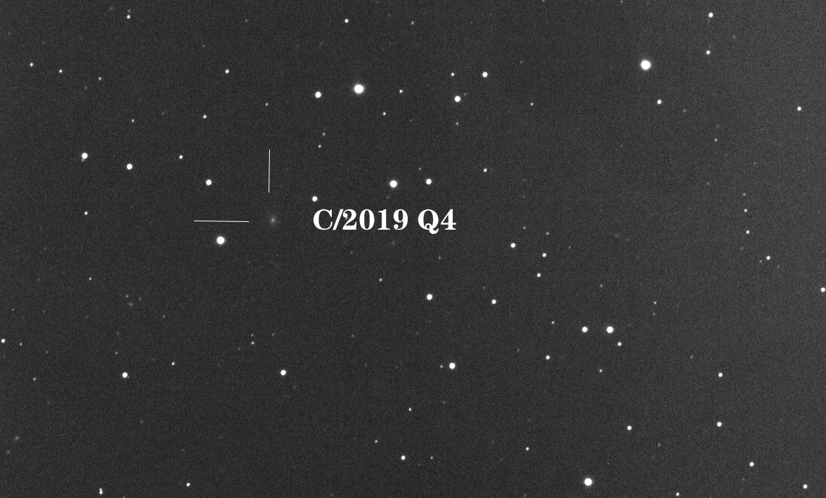 青岛艾山天文台拍摄到的2I/Borisov鲍里索夫彗星。