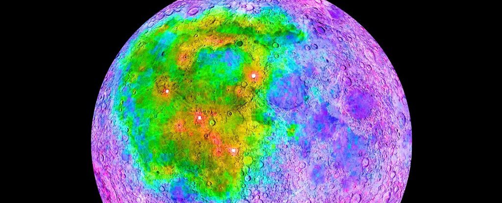 Thorium concentrations on the Moon.