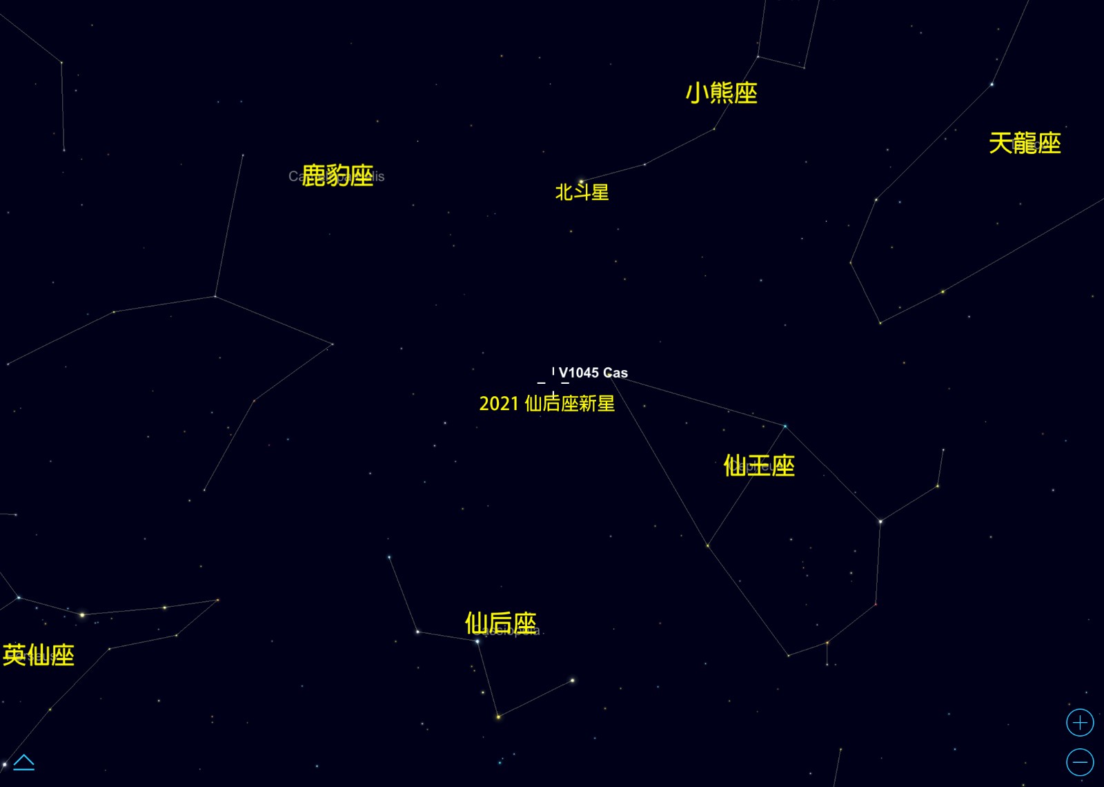 2021仙后座新星位置