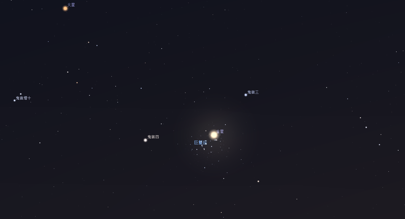2021/7/3 金星合蜂巢星团