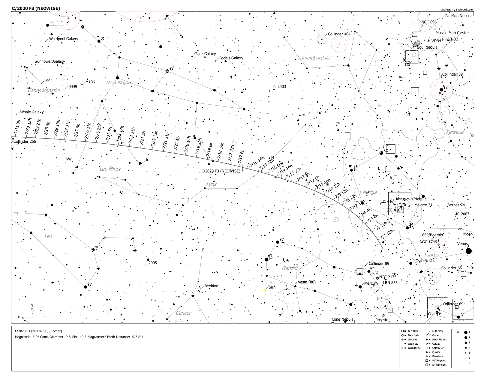 C2020 F3 (NEOWISE) 彗星经天图