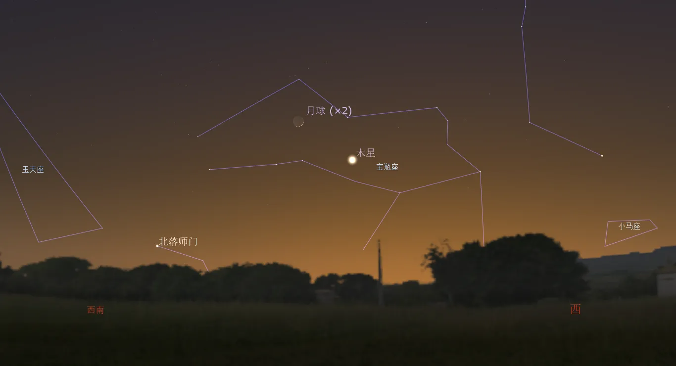 2022/2/3 木星合月