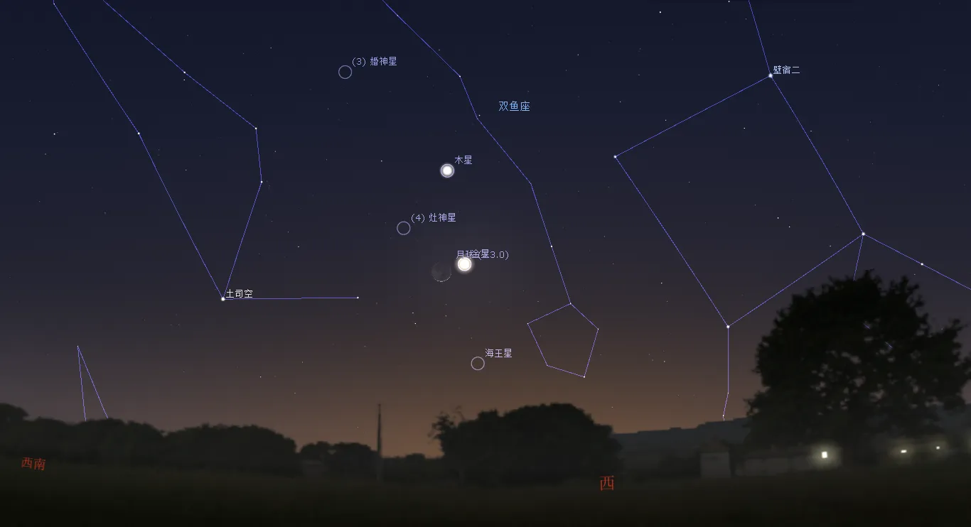 2023/2/22 金星合月