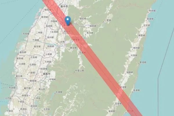 台湾地区可见凌日带。