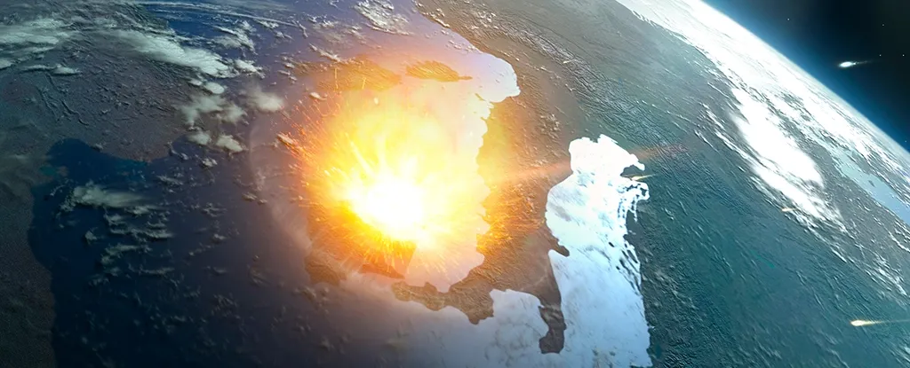Asteroid impact coast italy.