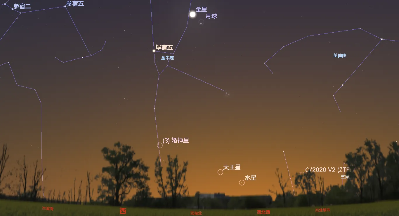 2023/4/23 金星合月