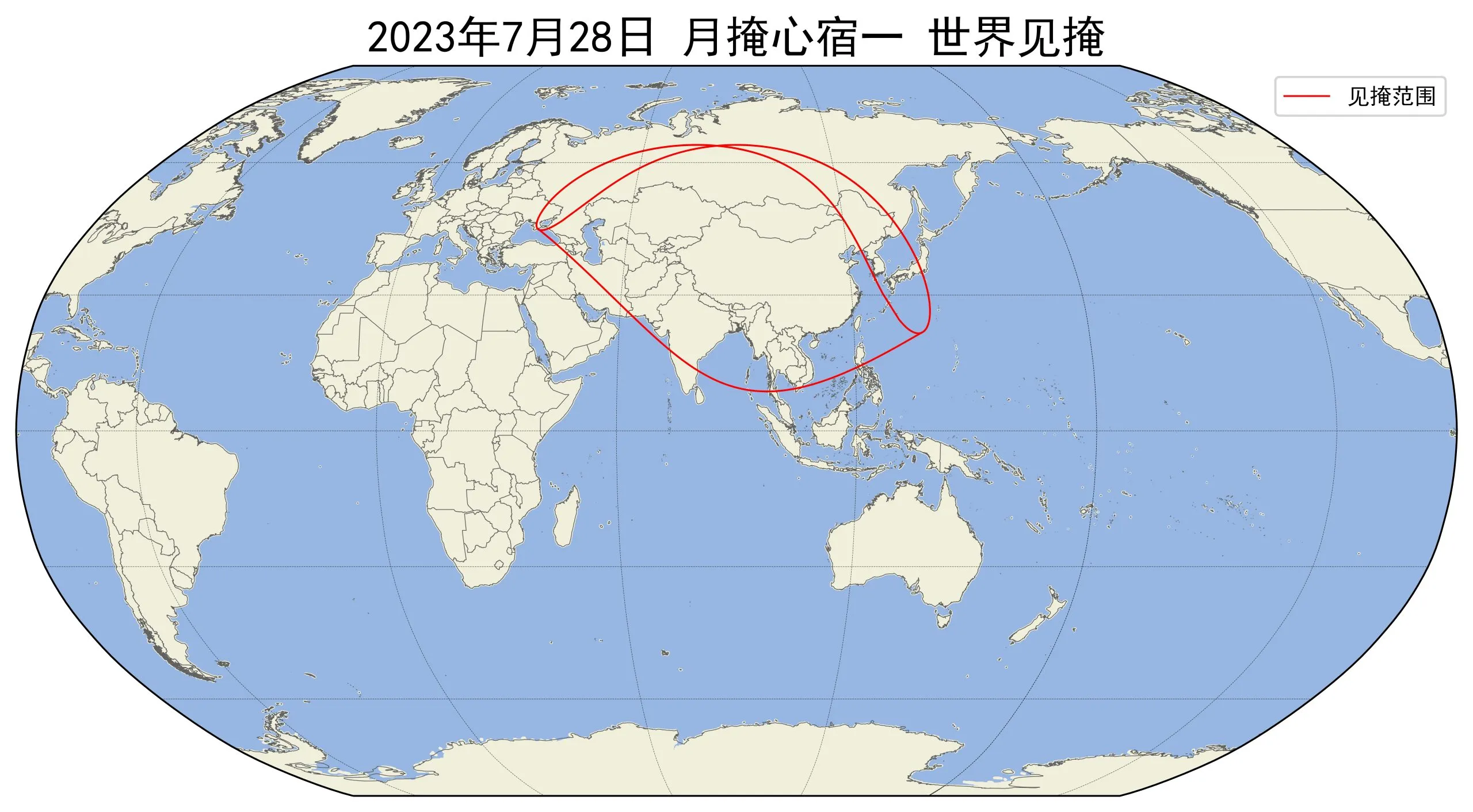 2023年7月28日月掩心宿一世界见掩